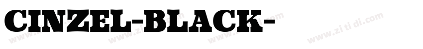 cinzel-black字体转换