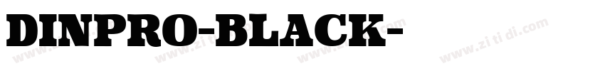 dinpro-black字体转换