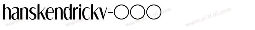 hanskendrickv字体转换