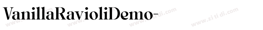 VanillaRavioliDemo字体转换