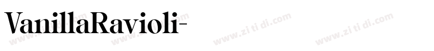 VanillaRavioli字体转换