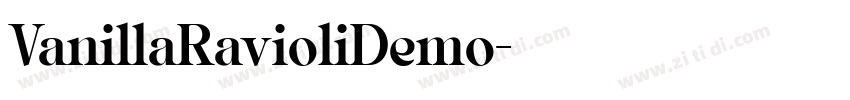 VanillaRavioliDemo字体转换