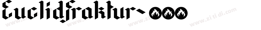 EuclidFraktur字体转换