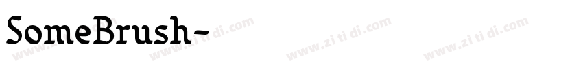 SomeBrush字体转换