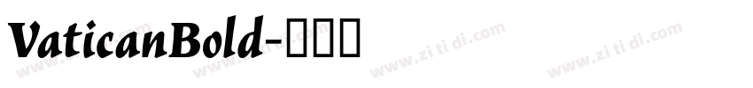 VaticanBold字体转换
