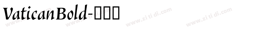 VaticanBold字体转换