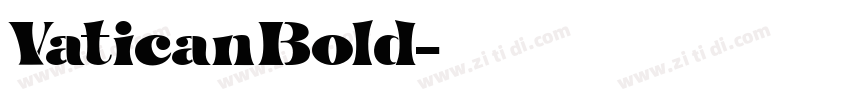 VaticanBold字体转换