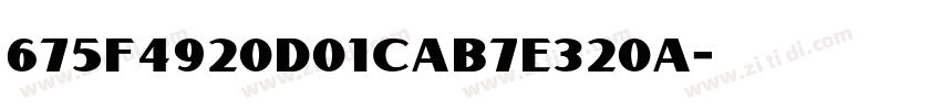 675f4920d01cab7e320a字体转换