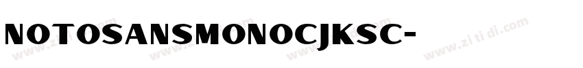 NOTOsansmonocjksc字体转换