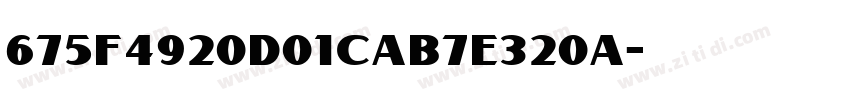 675f4920d01cab7e320a字体转换