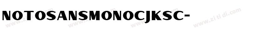 NOTOsansmonocjksc字体转换