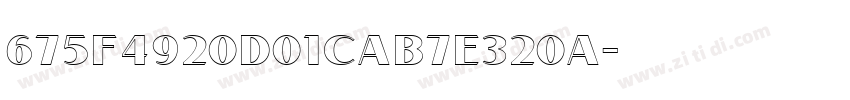 675f4920d01cab7e320a字体转换