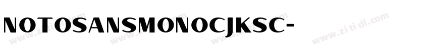 NOTOsansmonocjksc字体转换