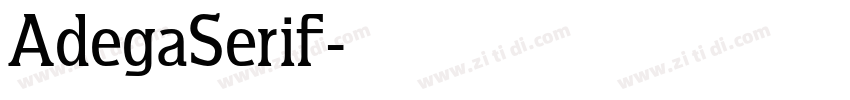 AdegaSerif字体转换