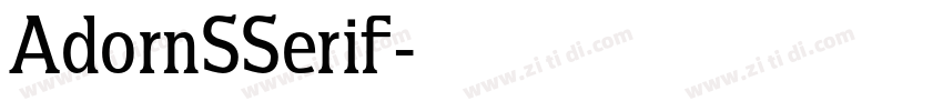AdornSSerif字体转换