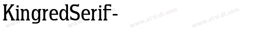 KingredSerif字体转换
