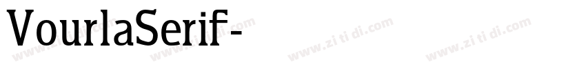 VourlaSerif字体转换