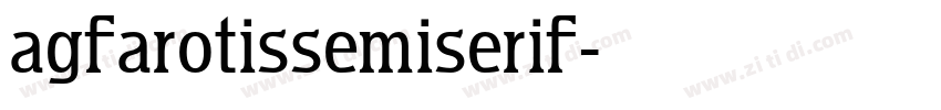 agfarotissemiserif字体转换