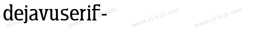 dejavuserif字体转换