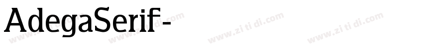 AdegaSerif字体转换