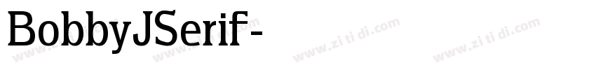 BobbyJSerif字体转换