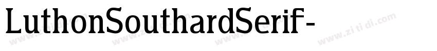 LuthonSouthardSerif字体转换