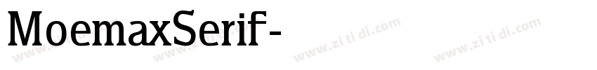 MoemaxSerif字体转换