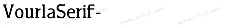 VourlaSerif字体转换
