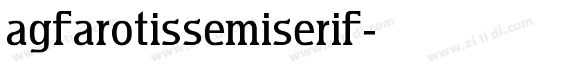 agfarotissemiserif字体转换