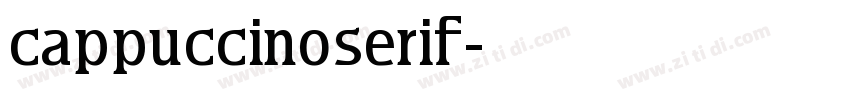 cappuccinoserif字体转换