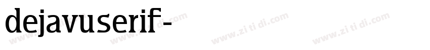 dejavuserif字体转换