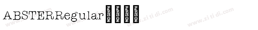 ABSTERRegular字体转换