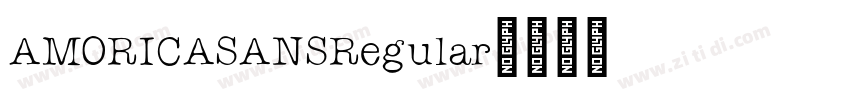 AMORICASANSRegular字体转换