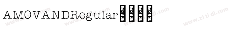 AMOVANDRegular字体转换