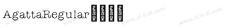AgattaRegular字体转换