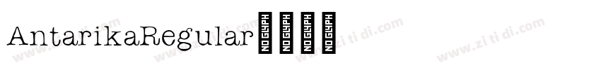 AntarikaRegular字体转换