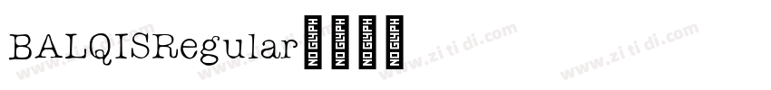 BALQISRegular字体转换
