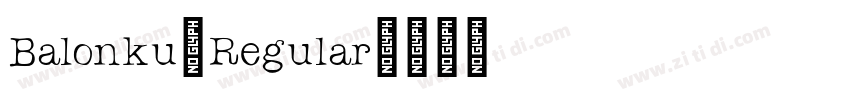 Balonku-Regular字体转换