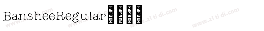 BansheeRegular字体转换