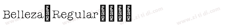 Belleza-Regular字体转换