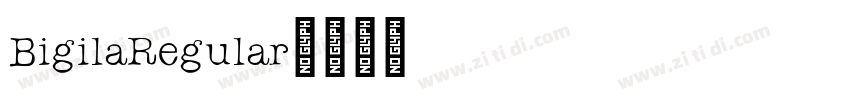 BigilaRegular字体转换