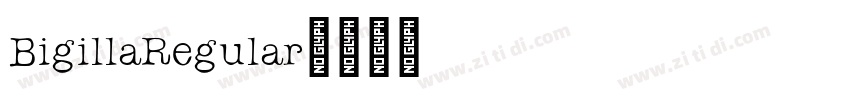 BigillaRegular字体转换