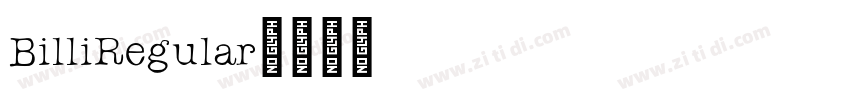 BilliRegular字体转换