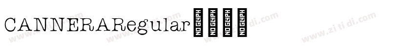 CANNERARegular字体转换