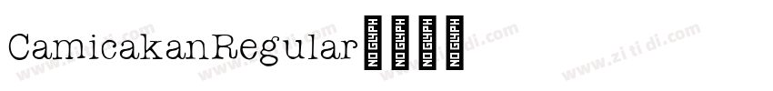 CamicakanRegular字体转换
