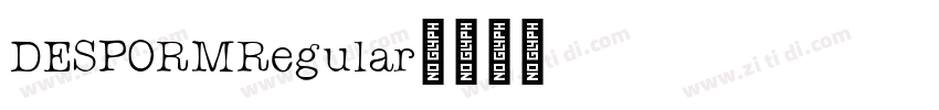 DESPORMRegular字体转换