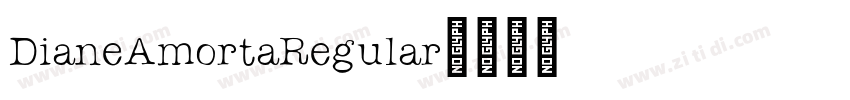 DianeAmortaRegular字体转换