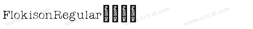 FlokisonRegular字体转换