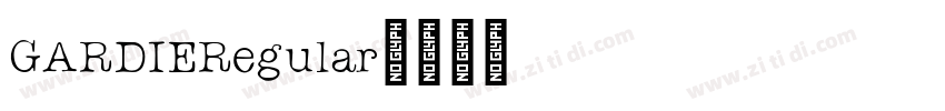 GARDIERegular字体转换