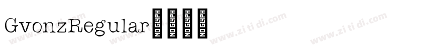 GvonzRegular字体转换